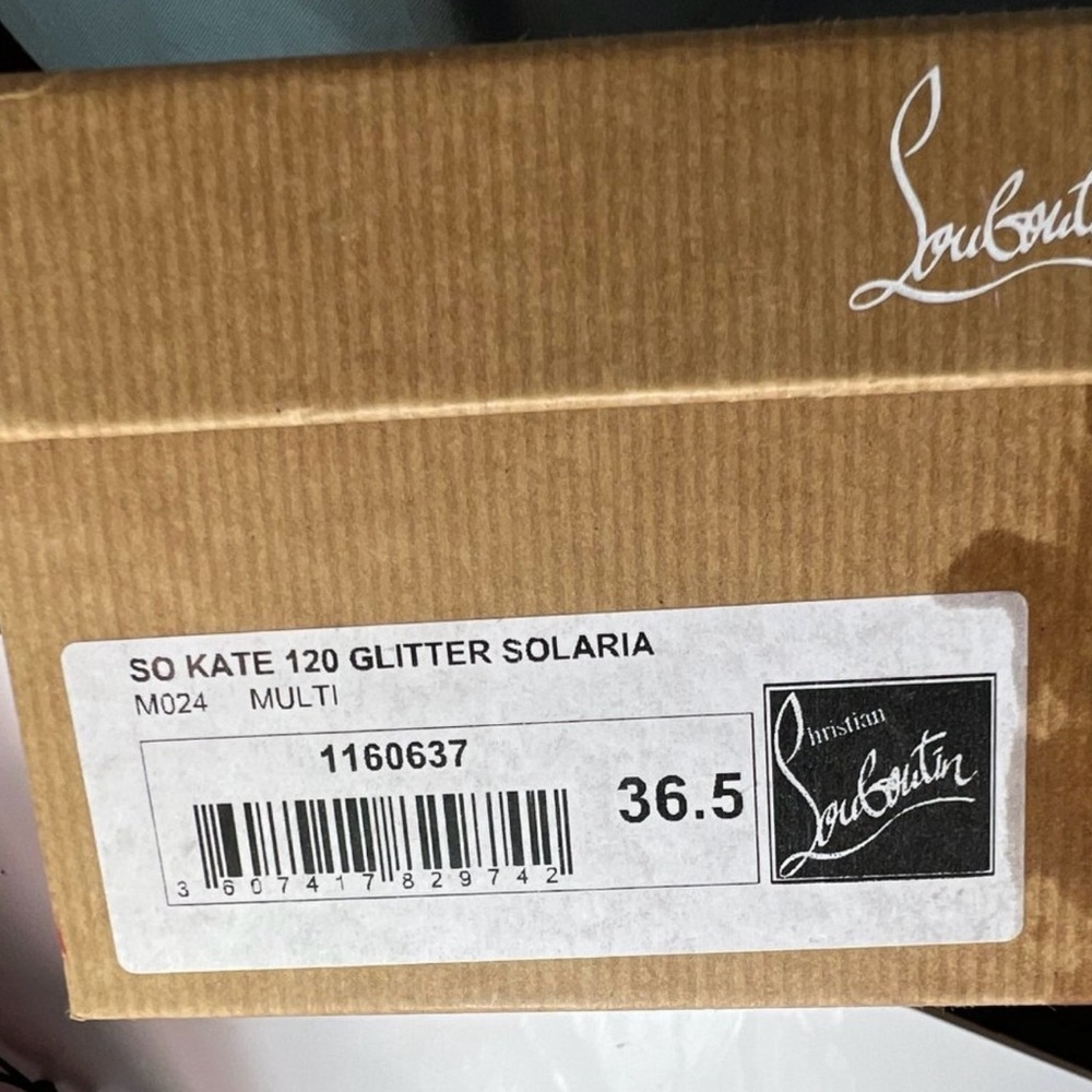 CHRISTIAN LOUBOUTIN SO KATE 120 GLITTER SOLARIA 👠 36.5 - Picture 8 of 8